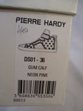 NEW PIERRE HARDY GUM CALF Sneaker TRAINER Shoe 36 NEON PINK