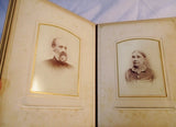Antique 1800s Leather PORTRAIT Family Photo Album Photograph Picture RARE!