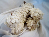 NEW NWT HANDMADE Wool Plush HAND KNIT SHEEP LAMB Stuffed Animal  AFRICA Doll Toy