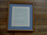 Signed MARY RUTHERFORD Country Sampler LITHOGRAPH Frame Print ART Quilt