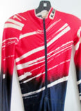 LOUIS GARNEAU Cycling Fitness Racing Athletic Skinsuit Jumpsuit RED BLUE Jr-M Romper