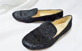 CHRISTIAN LOUBOUTIN FLAT PONY SHOE 36.5 / 6 BLACK ASTRAKAN Loafer