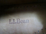 Womens L.L. BEAN Leather Moccasins Mocs Walking Boat Shoes BROWN 7.5 COGNAC