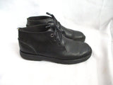 DR. DOC MARTENS DM SUSSEX Industrial LEATHER Loafer Shoe Distressed BLACK