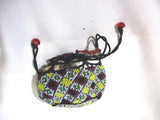 Vintage AZTEC Mini Bead Evening Bag Clutch Purse Native Multi