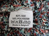 NEW DRIES VAN NOTEN 100% Silk Sparkle Blouse Top Shirt 40 / 8 Multi Boho