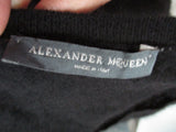 ALEXANDER McQUEEN ITALY Cashmere Tank Top Shirt M BLACK