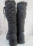 Womens TOTES Sherpa Mukluk Winter Lined Snow BOOTS Shoes BLACK 9 Vegan