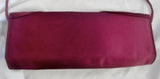 NEW APT. 9 Satin Handbag Evening Shoulder Bag ROSE PURPLE VIOLET Flower Vegan