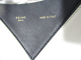 CELINE HORIZONAL CABAS LUGGAGE Leather Tote Bag NWT w Flaw BLACK WHITE