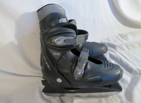 BOYS Girls GLIDER 500 MICROFIT Performance Ice Hockey Skates Sz 2-4 L Adjustable
