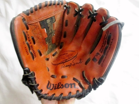 WILSON 11" A2459 BARRY BONDS Baseball Brown Leather Glove Softball Fielding