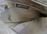 Vintage MM MORRIS MOSKOVITZ Genuine Leather Shoulder Bag Satchel NAVY BLUE