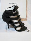 NEW NIB PIERRE HARDY GUM CALF  SHINY Stiletto Heel Shoe 36.5 6 BLACK Womens NIB
