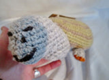 NEW NWT HANDMADE Wool Plush HAND KNIT TURTLE TORTOISE Stuffed Animal AFRICA Doll Toy