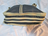 LESPORTSAC Nylon shoulder travel bag purse crossbody BLACK BROWN Satchel
