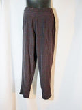 MOTHER OF PEARL LONDON ENGLAND Pleated TROUSER Pant 6 BROWN PURPLE Womens