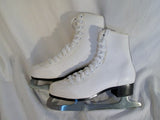 Womens Ladies SLM Made in CANADA Figure Ice Skates 9 White Winter Sports