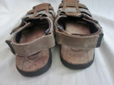 NEW Mens CROFT & BARROW SHOES Sandals Leather Canvas BROWN 11 Camping Trek