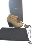 NEW DRIES VAN NOTEN Suede Mini Ankle Bootie Boot 36 KAKI Khaki NIB