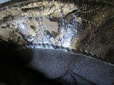 Womens KATHY VAN ZEELAND Suede Leather Stud Gogo Boots BLACK 7.5 ROCKER