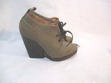 NEW DRIES VAN NOTEN Suede Mini Ankle Bootie Boot 36 KAKI Khaki NIB