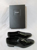 NEW YVES SAINT LAURENT PARIS FLAT Leather SHOE 36.5 6 BLACK Loafer Womens NIB