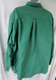 MENS L.L. BEAN Nylon Work JACKET Shirt Coat Windbreaker GREEN XL 5AX48