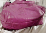 RAINBOW CREEK tote satchel shoulder carryall bag PURPLE Vegan Faux Leather Shopper