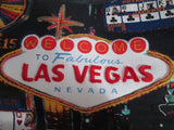 Frankie & Johnny Fabulous Las Vegas Shoulder Bag Casino Gambling Black Vegan TOTE