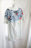 NEW NWT DRIES VAN NOTEN DARYL CAFTAN Dress 36 / 4 BLUE FLORAL Coverup Beach