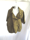 NEW ISABEL MARANT 1501 Linen Cotton jacket coat 38 GREEN Belt OLIVE KHAKI