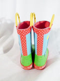 Little Kids Toddler PEPPA PIG Wellies Rain Boots Rainboots Gumboots Shoes 7 Colorful Fun!