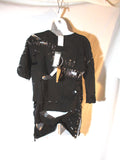 NWT NEW BALMAIN PARIS Safety Pin Punk Tee Top T-Shirt 38 / S Goth Emo