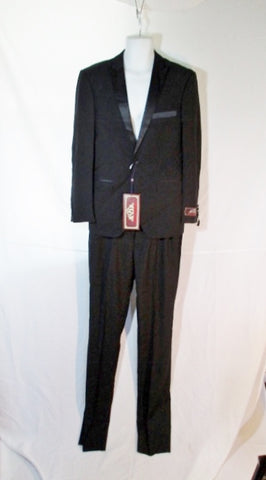 NEW HOUSE ST. BENETS Tuxedo Sport Jacket Suit 38R BLACK SLIM CUT Pant NWT Formal Wedding