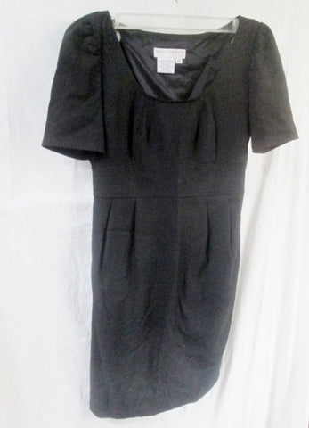 WOMENS MAGGY LONDON PETITES Mini Dress 4P BLACK Short Sleeve