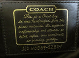 COACH 12824 SIGNATURE C STRIPE PATENT CONVERTIBLE SHOULDER BAG BROWN Leather