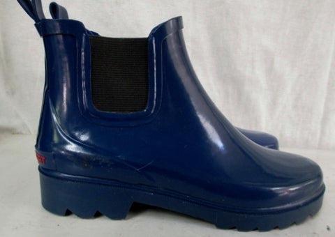 Womens Ladies POLO SPORT Wellies Rain Duck Boots Garden Foul Weather Shoes BLUE 6
