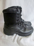 Mens TEXAS STEER Kadmus 3 Black Leather Soft Toe 8" Swat Boot Sz 10.5