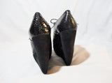 NEW ALAIA PARIS PYTHON PLATFORM Sandal Shoe 36.5 6 BLACK NWT Womens