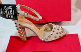 NEW VALENTINO GARAVANI SCARPE SPIKE Sandal 36 6 Beige Shoe Womens High Heel
