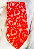 NEW Vtg OLEG CASSINI by BURMA MACY'S MENS STORE Neck TIE Necktie Vtg RED PINK