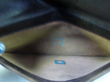 Vtg Pebbled Leather satchel flap purse boho bag clutch ESPRESSO BROWN Primitive