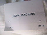 NWT NEW JEAN MACHINE STRAIGHT Denim Jean Pant 32  x 32 WHITE JM-2