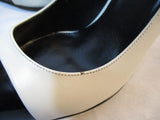 NEW NIB SAINT LAURENT PARIS Stiletto Heel PUMP SHOE 36.5 WHITE BLACK