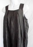 DRIES VAN NOTEN Silk Ramie Pleated Dress 38 6 Sleeveless BLACK