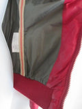 Womens TRUE RELIGION Puffer Jacket Coat Down Ski CHERRY RED XS Hood Faux Fur