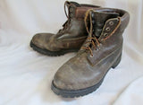 Mens TIMBERLAND WATERPROOF 10050 Lace Up Leather HIKING Work Boots BROWN 9.5 Shoes
