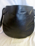ZARA BASIC COLLECTION leather hobo satchel shoulder sling bag BLACK M