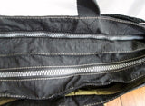 KIPLING MONKEY Nylon Carry On Overnighter Gym Duffel Bag Tote Fitness BLACK